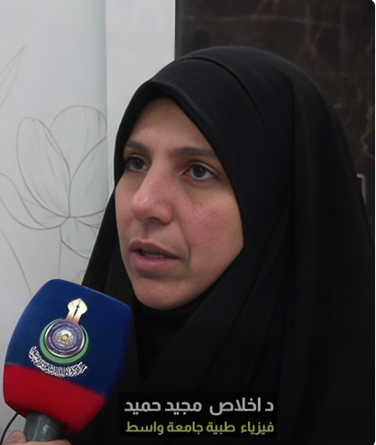 لقاء مع د. اخلاص مجيد حميد خلال انعقاد المؤتمر الثامن لزيارة الاربعين