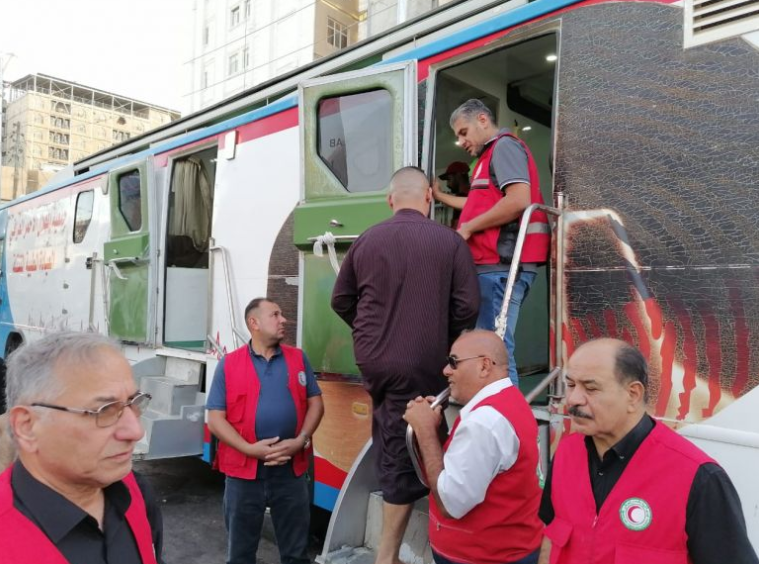 The Red Crescent provides its services to more than twelve thousand visitors on the Day of Ashura