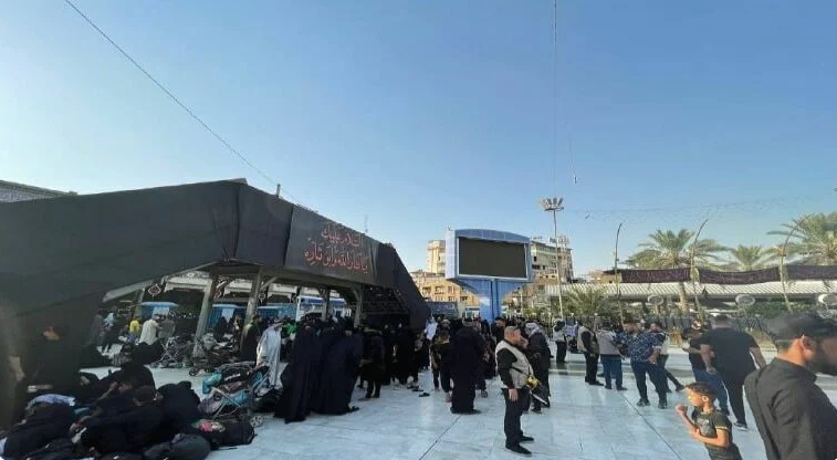 Arbaeen: In Preparation for the Pilgrimage, a Bridge is Being Constructed to Facilitate the Movement of Pilgrims and Processions Between the Two Holy Shrines