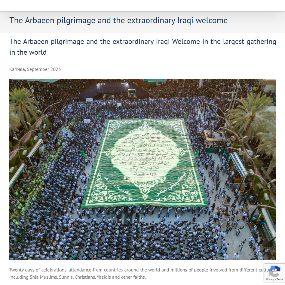 The Arbaeen pilgrimage and the extraordinary Iraqi welcome
